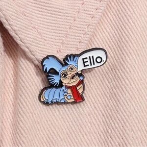 “Ello” Worm enamel pin from the movie Labyrinth